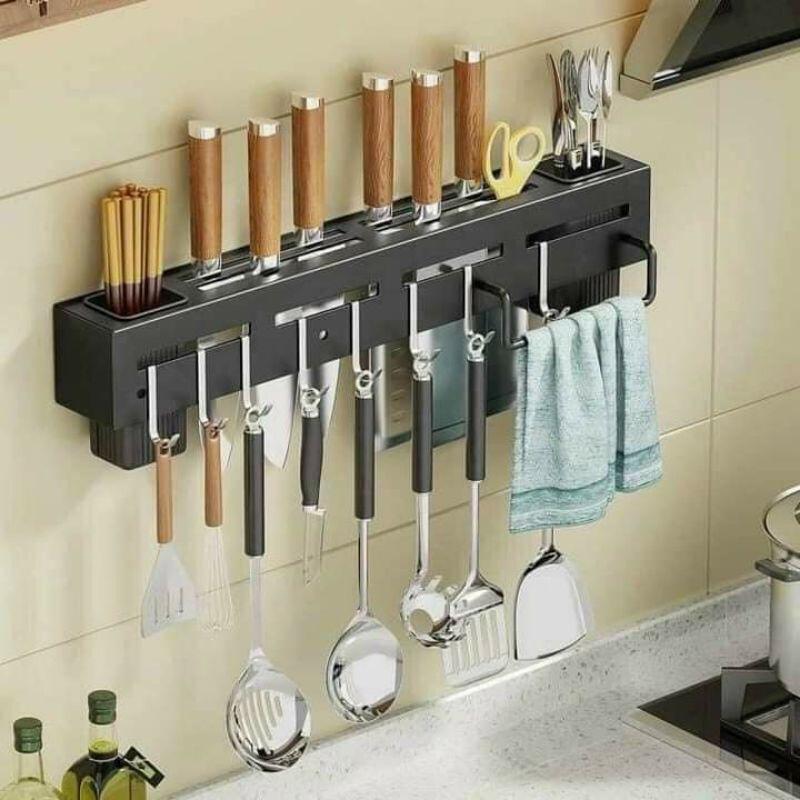 Gía treo đồ nhà bếp PHÚ KHANG giá cài dao /kéo, Đồ dùng nhà bếp đa năng bằng Inox Không Gỉ
