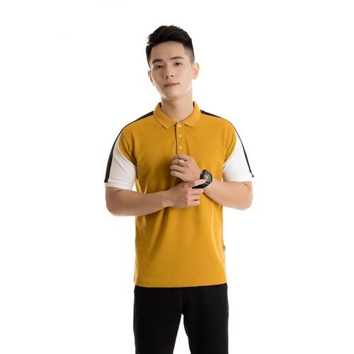 Áo polo nam phối tay vai cotton cá sấu cổ bẻ tay ngắn PL04