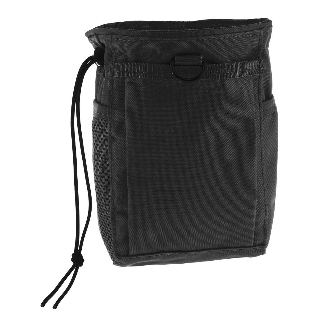 Drawstring Camping Bag Outdoor Recycling Organizer Storage Pouch Black