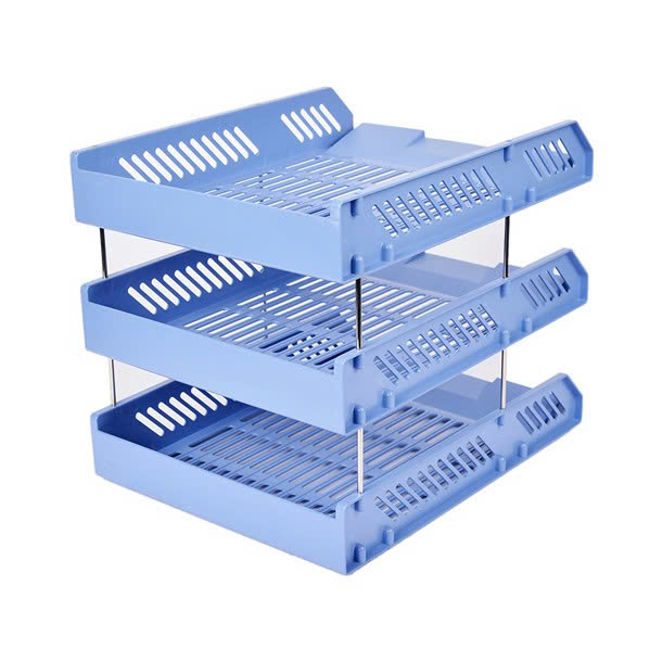 Khay Đựng Tài Liệu 3 Tầng / 4 Tầng Việt Nhật 5683, Kệ Đựng Tài Liệu Văn Phòng Cao Cấp, Khay A4 nhiều ngăn tiện dụng