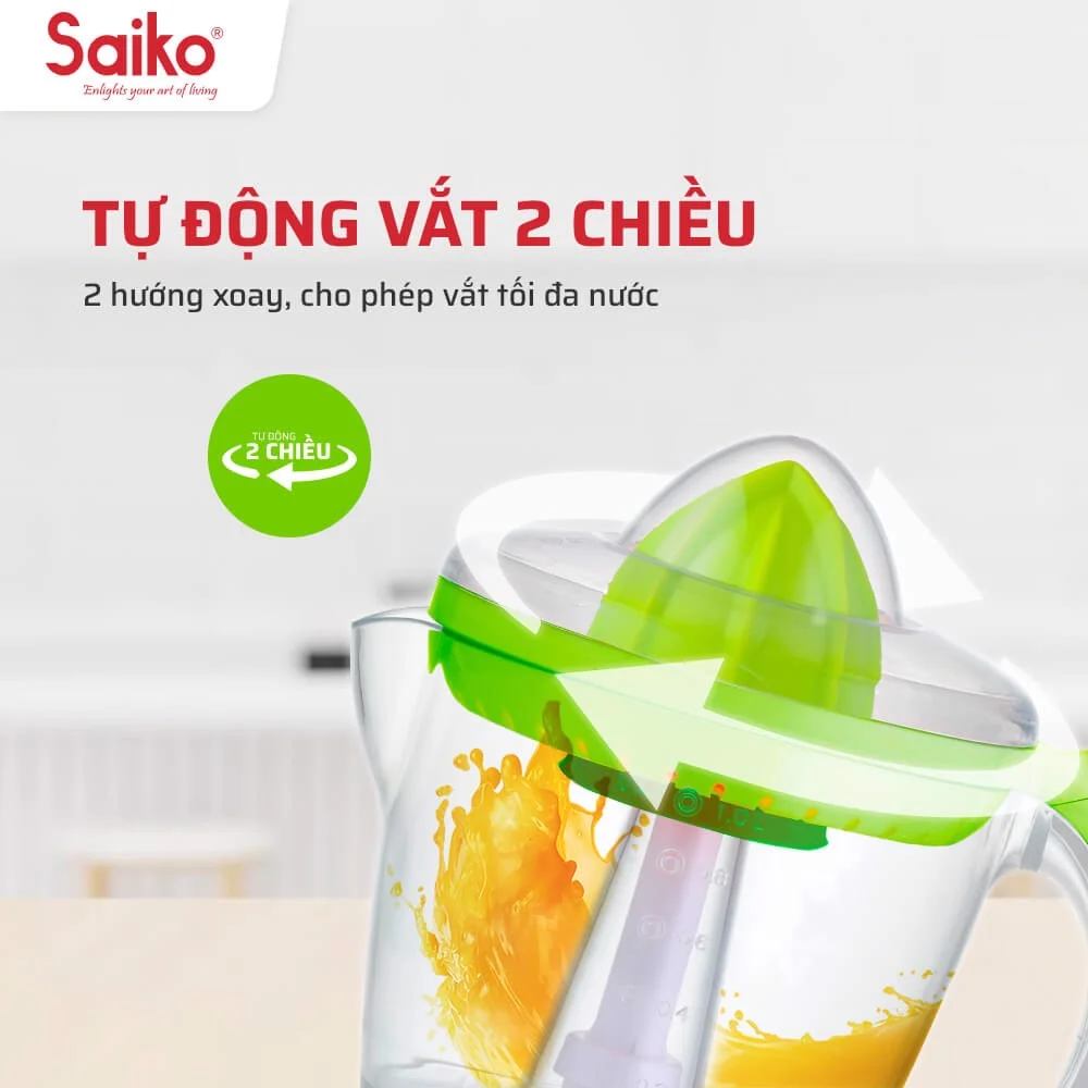 Máy Vắt Cam Saiko CJ-110 - Màu Ngẫu Nhiên - Hàng Chính Hãng