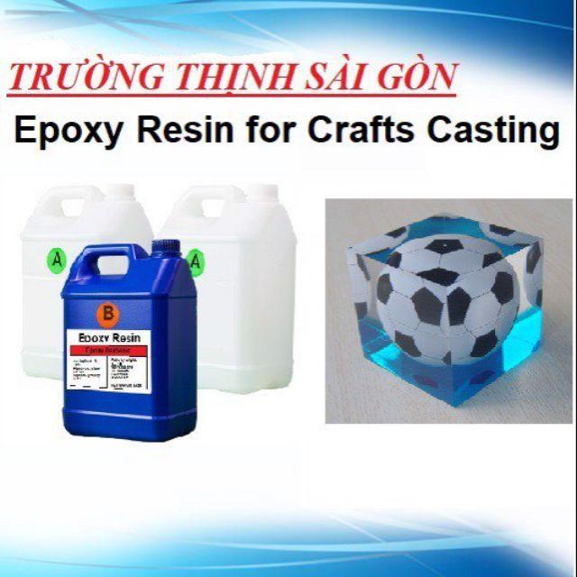 Keo Epoxy Resin Bộ 15Kg Trong Suốt Đổ Khối Lớn Không Vàng, Chịu Nhiệt Cao, Không Bọt - Trường Thịnh Sài Gòn