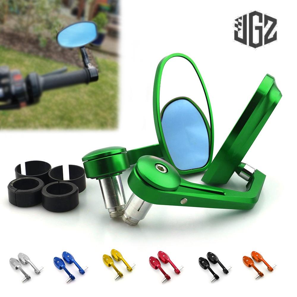 Z Gương Chiếu Hậu Hình Oval Bằng Nhôm CNC Cho Xe Mô Tô Kawasaki Z250 Z400 Z650 Z750 Z800 Z900 Z1000