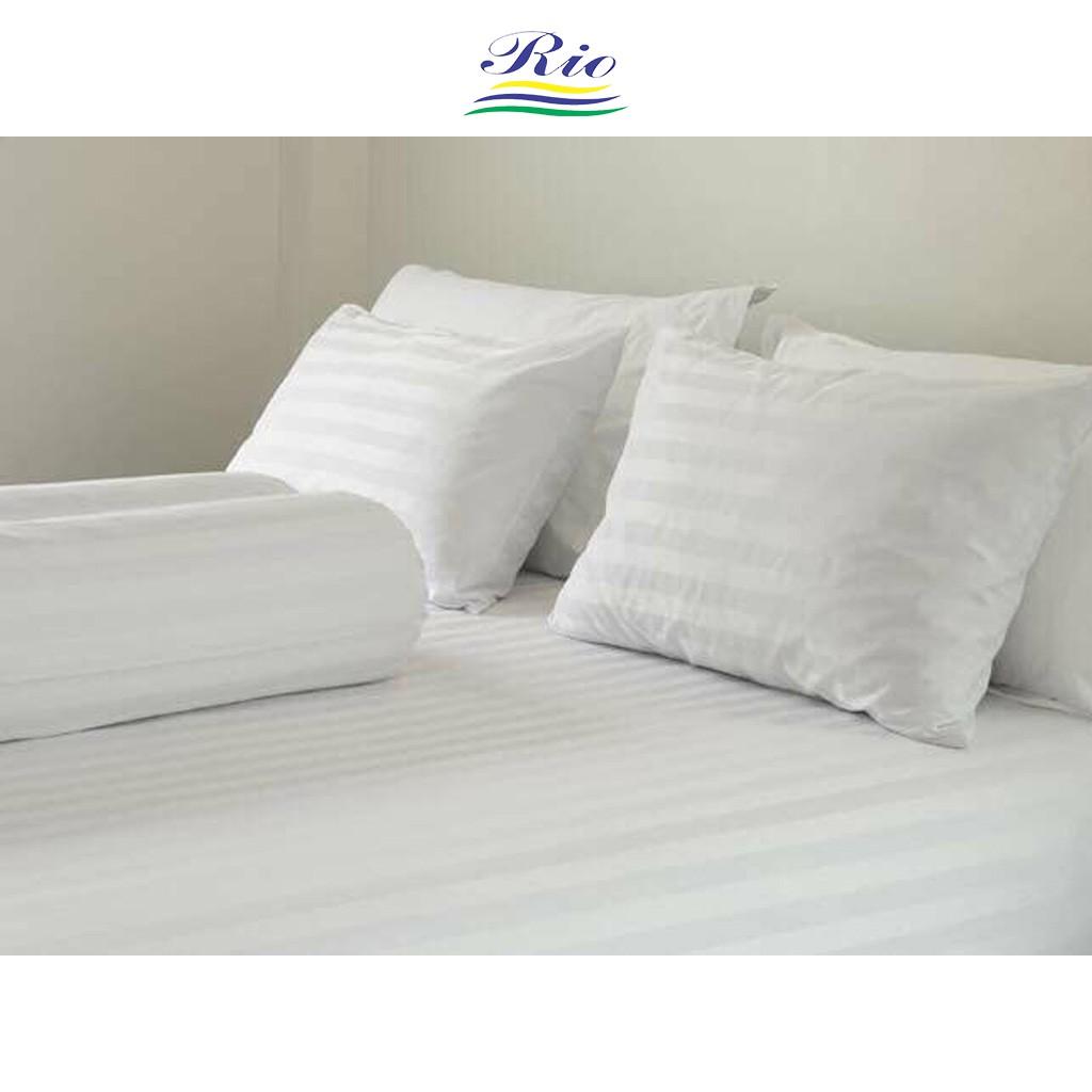 Vỏ Gối Cotton Khách Sạn Trắng Sọc Đủ Kích Thước