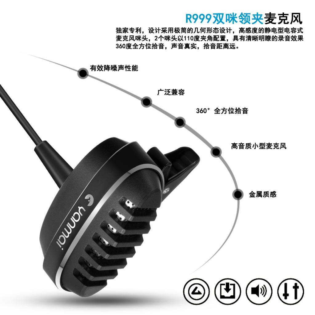 Lavalier Microphone Professional Omnidirectional Mic for video Lectures