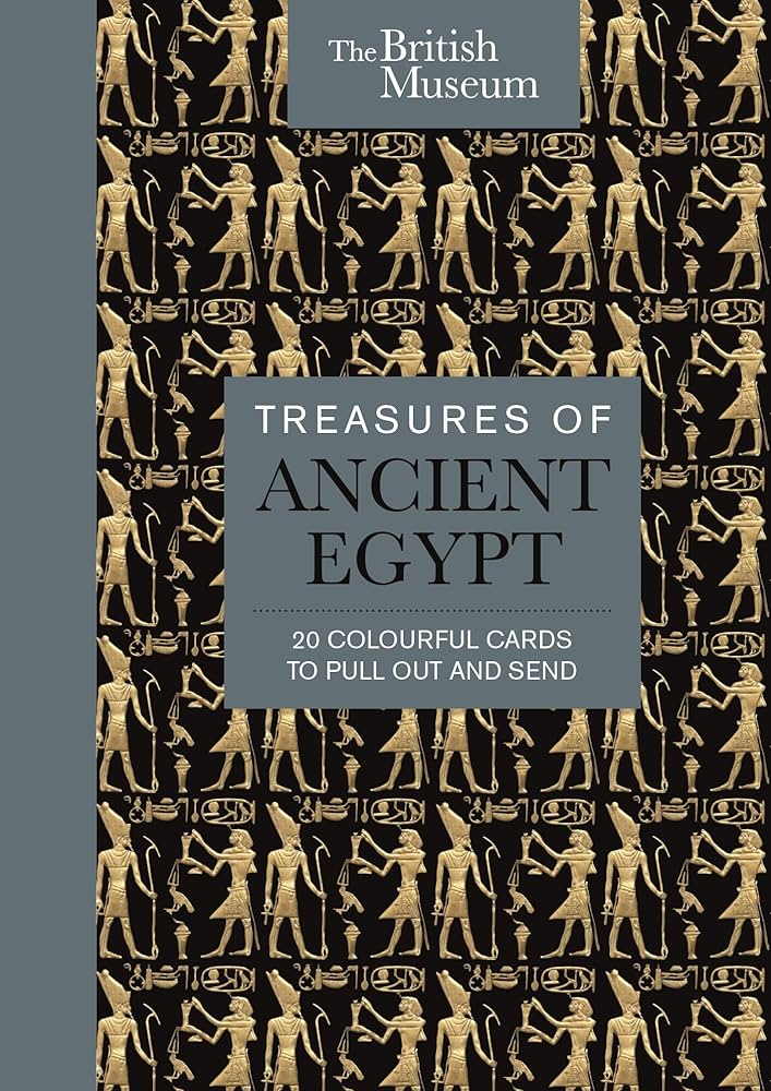 Sách - The British Museum: Treasures of Ancient Egypt: 20 Colourful Cards to Pull Out and Send - Card Book