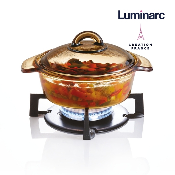 Nồi thuỷ tinh 1L Luminarc Blooming Amberline - LUBLH6721