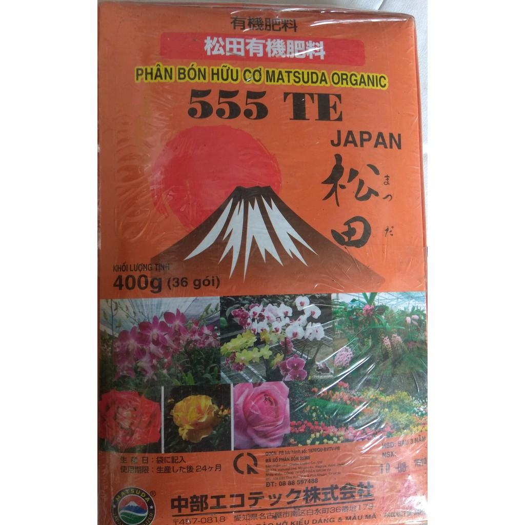 Phân bón hữu cơ Nhật bản MATSUDA ORGANIC 555 + TE - gói 36 túi