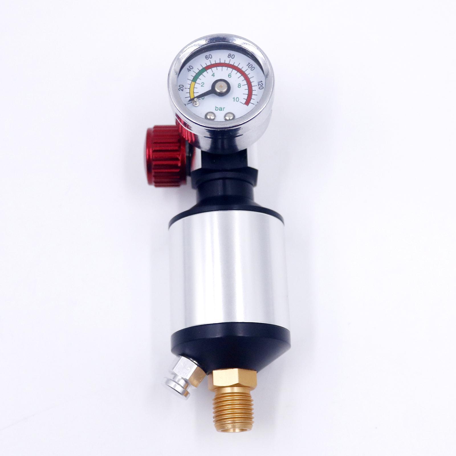 3 Pieces Spray Gun Regulator Gauge with Air Filter Oil Water Separator Tool