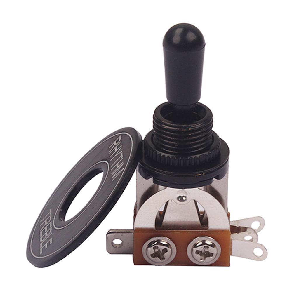 3 Way Toggle Switch Pickup Selector for Electric Guitar  White Tip