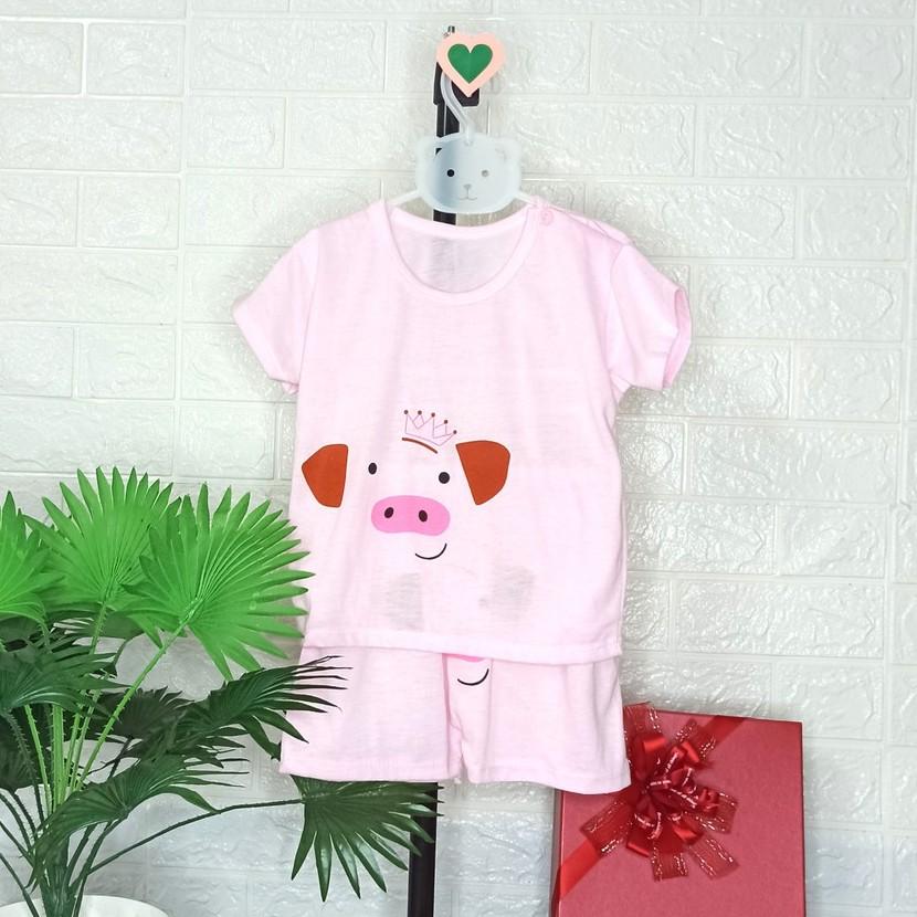 ĐỒ BỘ BÉ TRAI BÉ GÁI 9-12 kg - Bộ cộc tay mặc hè hình thú siêu đáng yêu