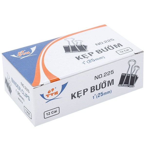 Kẹp Bướm TTH 225 (12 Cái/ Hộp) - 25mm