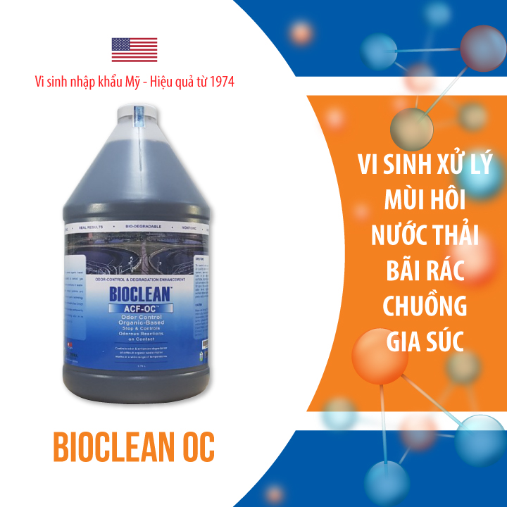 BIOCLEAN ACF OC Vi sinh khử mủi hôi, xử lý mùi hôi - Chai 4 lít