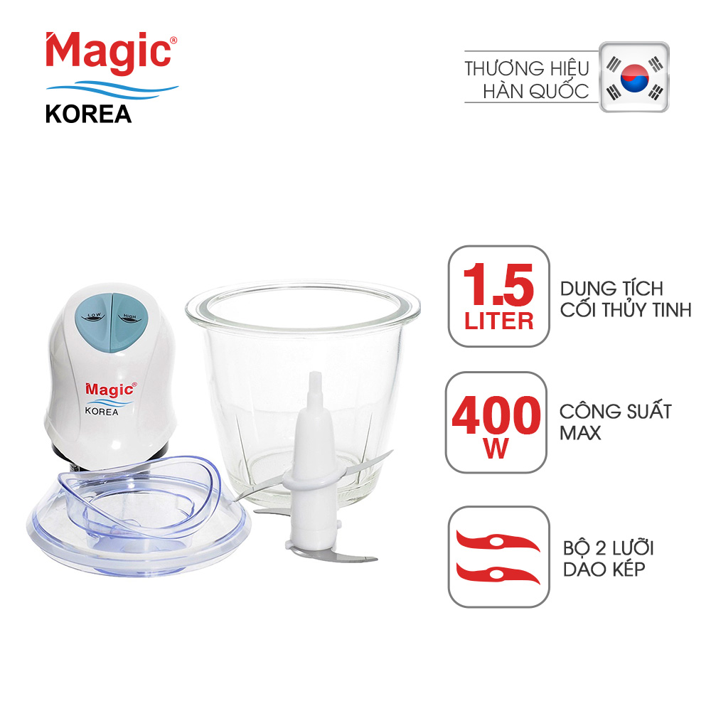 Máy Xay Thực Phẩm Hai Lưỡi Kép Magic A-04 - Hàng chính hãng