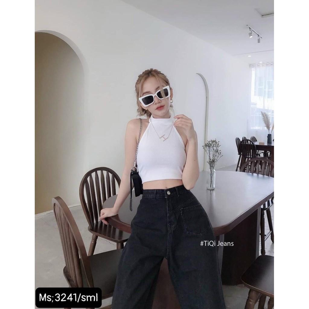 Quần jean ống suông 1 túi Q038