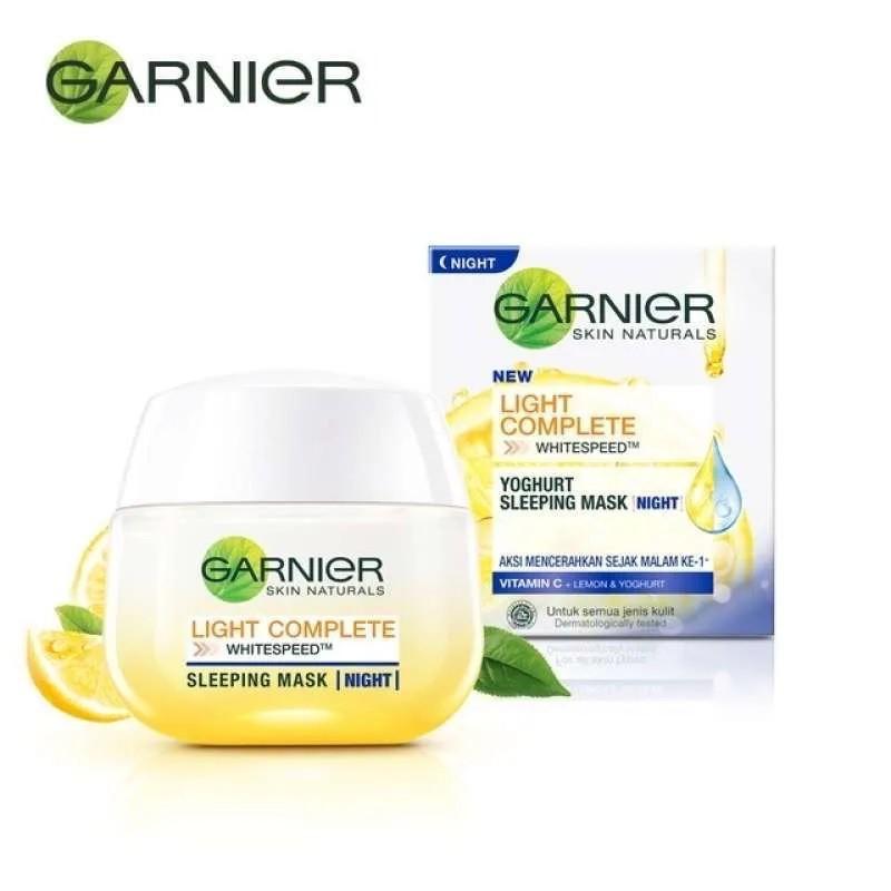 Kem dưỡng serum Garnier sáng da ban ngày và măt nạ ngủ ban đêm Light Complete 50ml