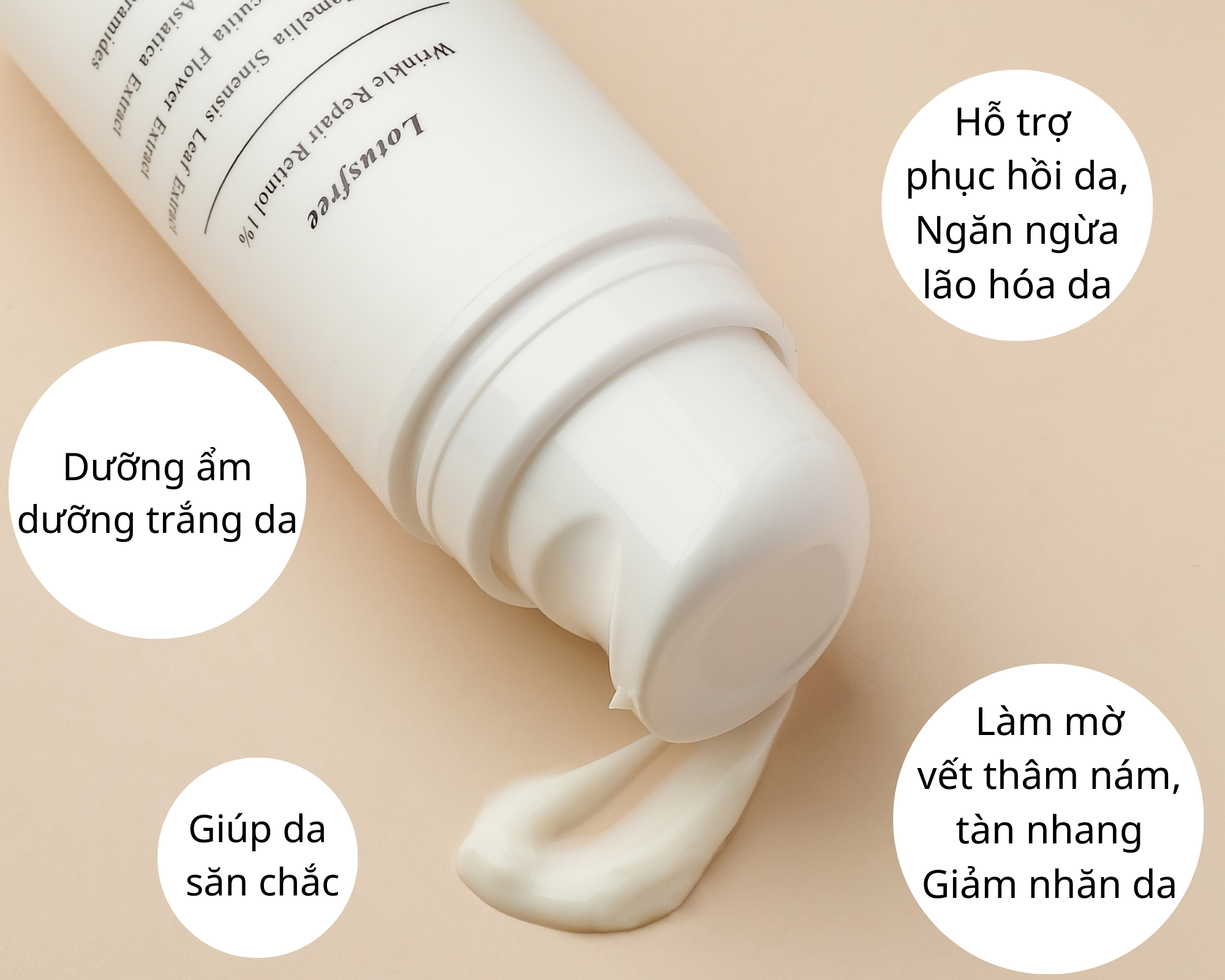 Wrinkle Repair Retinol 1% 30 ml Sản phẩm dưỡng ẩm trắng da làm mờ thâm nám tàn nhang nếp nhăn, ngăn ngừa lão hóa da chuyên sâu. Phù hợp mọi loại da.