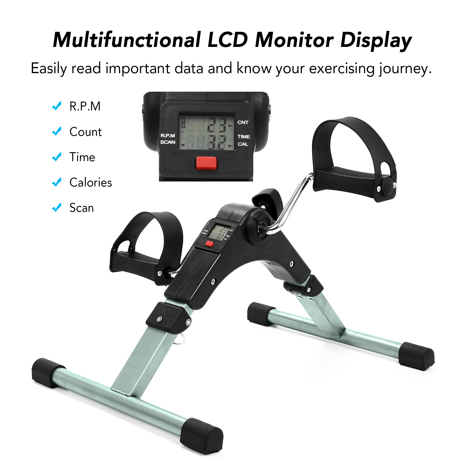 Máy đạp xe đạp tập thể dục, Màn hình LCD