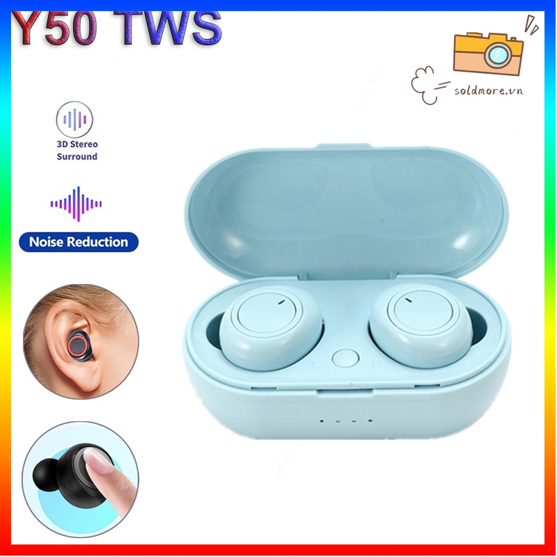 Tai nghe Bluetooth 5.0 TWS Y50 cảm ứng một chạm thông minh