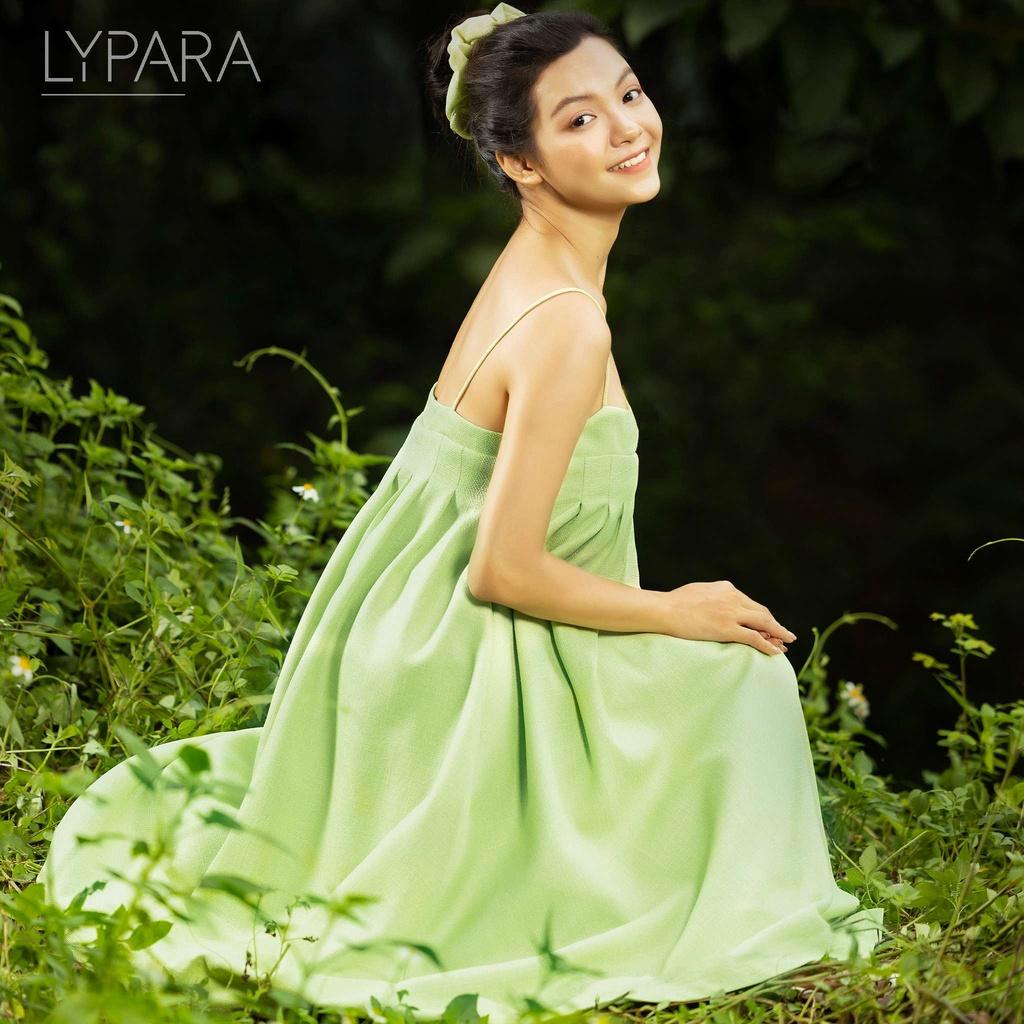 Đầm Nữ Hai Dây Dáng Rộng Lypara Màu Xanh Cốm | Aimee Dress
