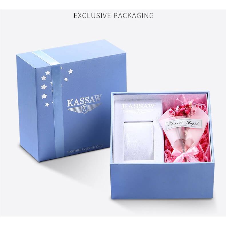 Đồng hồ nữ chính hãng KASSAW K990-3 Chống Nước ,chống xước ,kính sapphire, bảo hành 24 tháng Thời Trang Cho Nữ thiết kế đơn giản trẻ trung và sang trọng