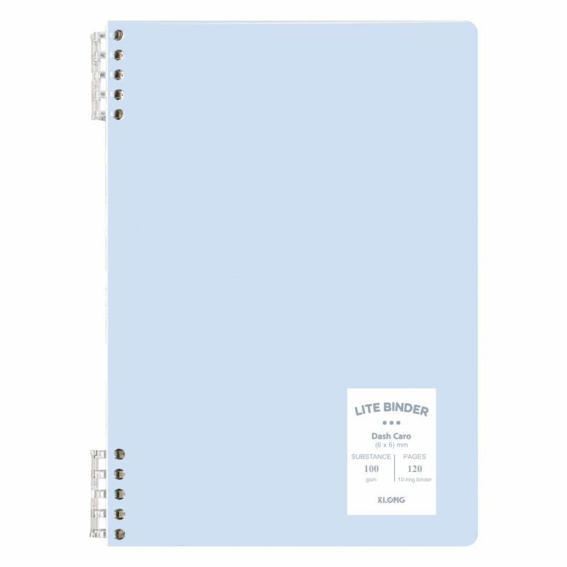 Vở Dash Caro kẹp còng nhựa 2 đầu B5 120 trang Klong 809 / MS809