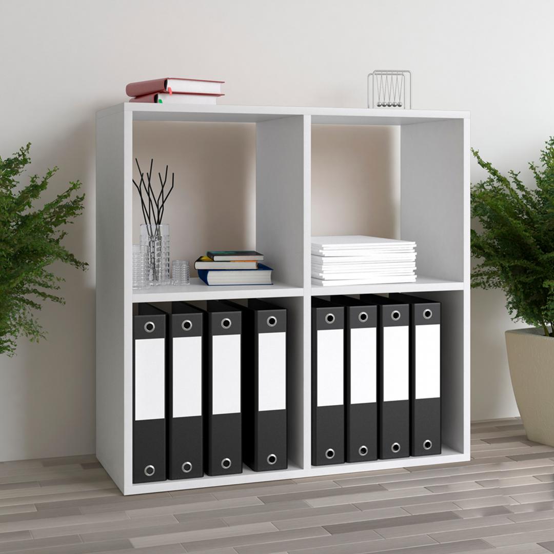 Kệ sách gỗ hiện đại SMLIFE Barbi  | Gỗ MDF dày 17mm chống ẩm | D85xR30xC85cm