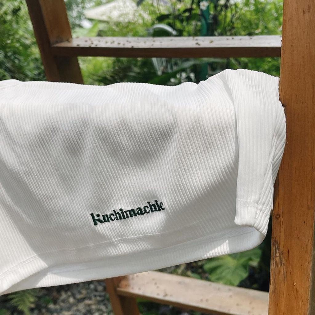 Kuchimachic - Áo Tank Top thun tăm thêu chữ Kuchimachic MÃ KUCR07