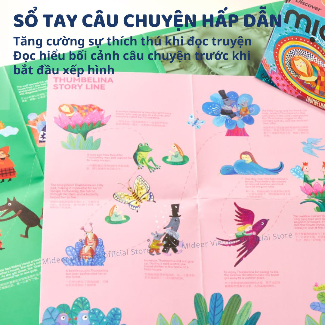 Xếp hình truyện cổ tích mideer Artist Fairytale Puzzle, Đồ chơi giáo dục trẻ em