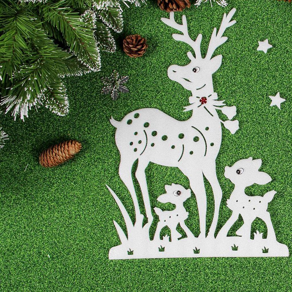 Merry Christmas Foam Deer Elk Christmas Decoration Christmas Home Window DIY