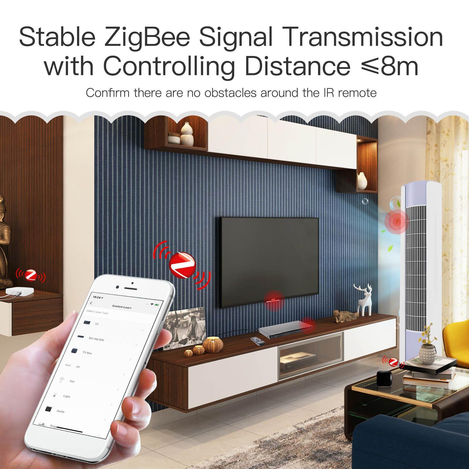 Zigbee IR Remote Controller Smart Home Infrared Remote Control for IR Appliances