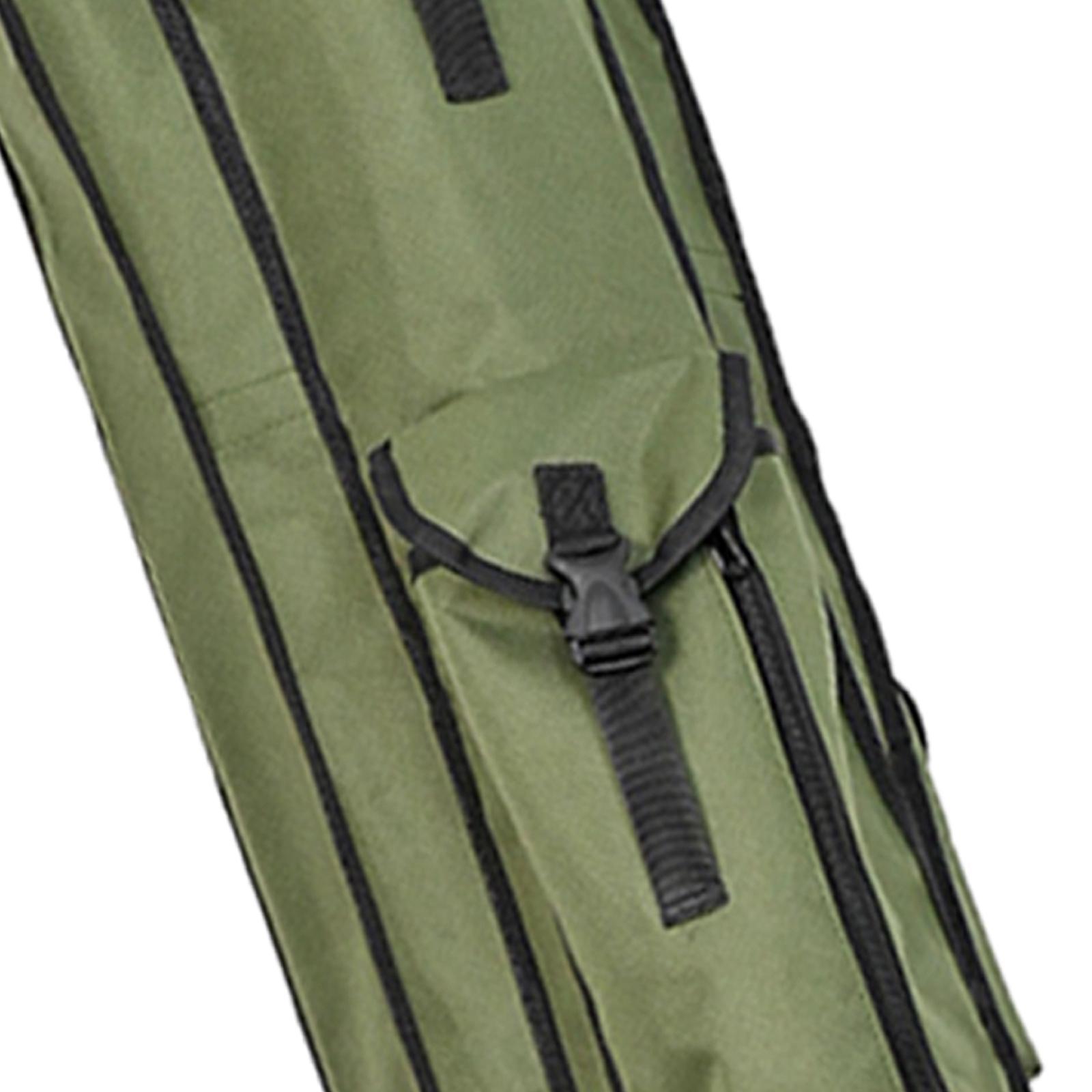 Fishing Rod Case Oxford Cloth Fishing Bag Portable Folding Fishing Rod Reel Tackle Tool Carry Case Carrier Travel Bag