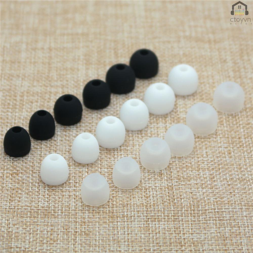 Set 12 cặp nút tai nghe nhét tai bằng silicone 3 kích thước nhỏ vừa lớn