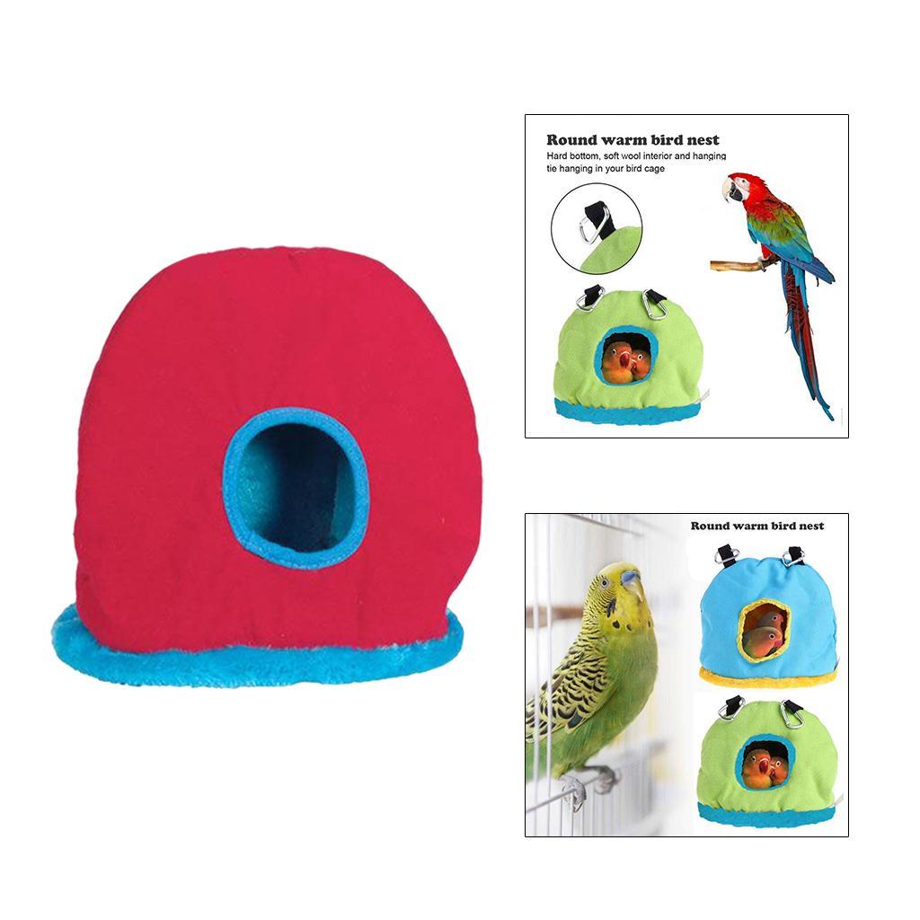 Winter  Birds Parrot Nest Hammock Cave Cage Warm Hanging Bed