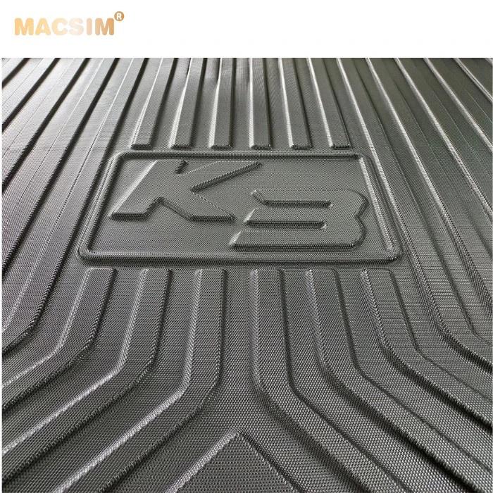 Thảm lót cốp xe ô tô  Kia K3  2013-2017  màu đen hàng loại 2