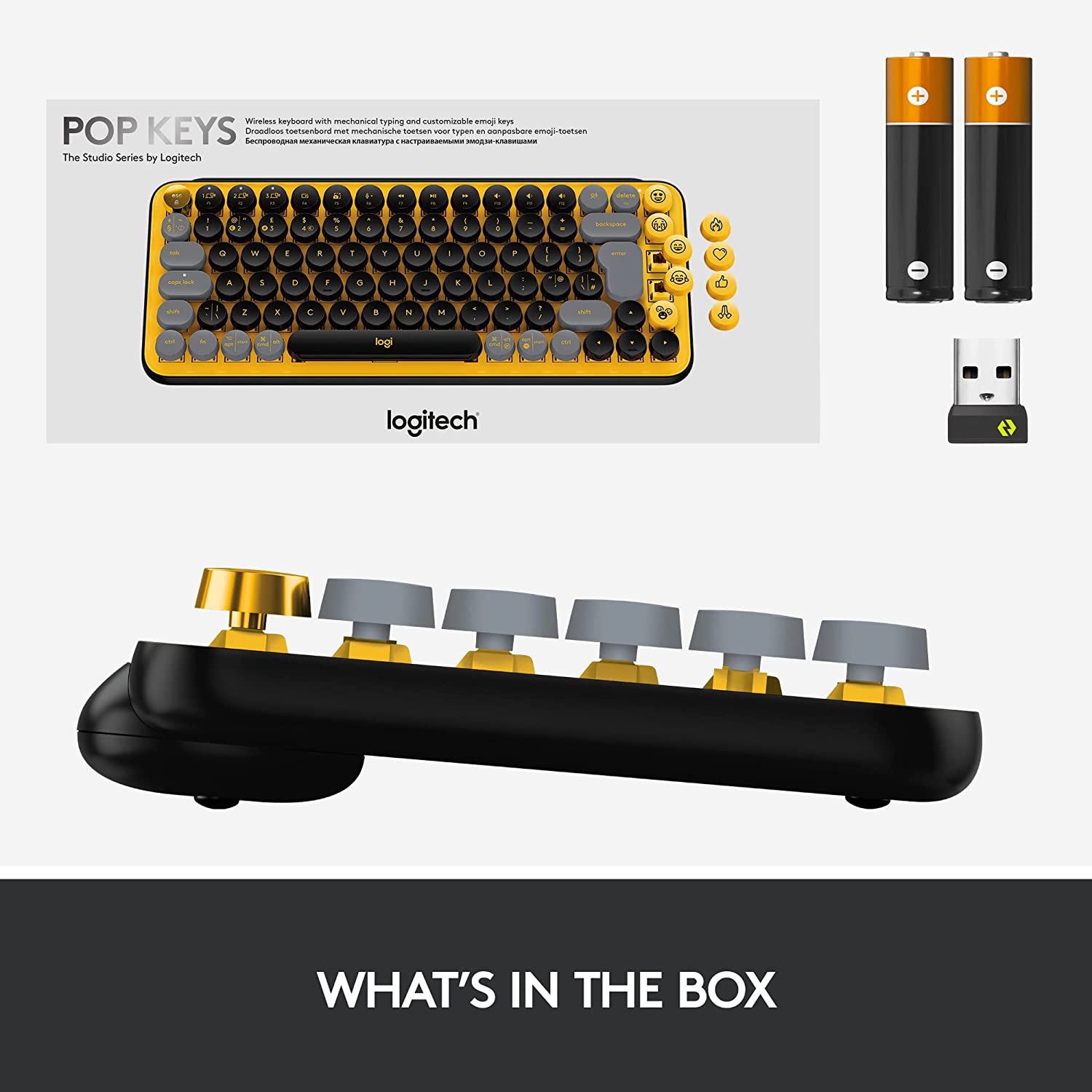 Bàn phím không dây Logitech Pop Keys-Hàng chính hãng
