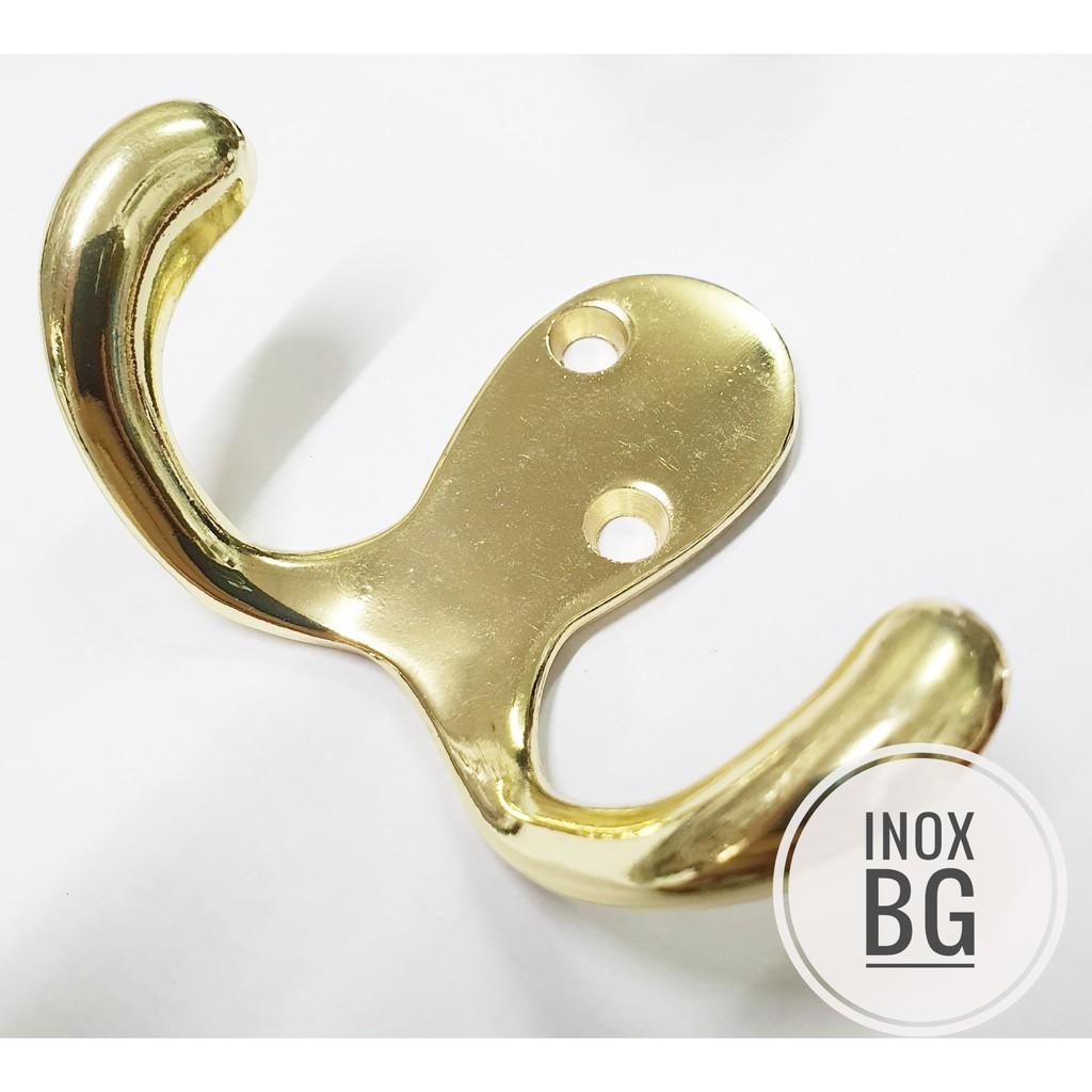 Móc treo quần áo đôi bằng inox 304