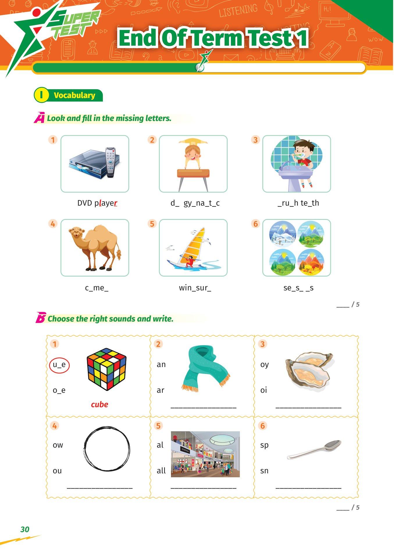 Super Test - Đề Kiểm Tra Nhanh Tiếng Anh Cho Học Sinh Lớp 4