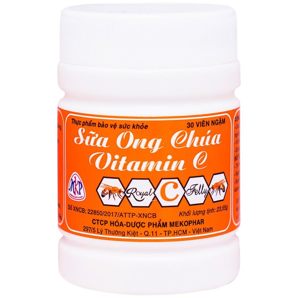 KẸO NGẬM DINH DƯỠNG SỮA ONG CHÚA VITAMIN C 25MG CHO BÉ TỪ 4 TUỔI TRỞ LÊN, VỊ NGỌT DỄ CHỊU - Mekophar