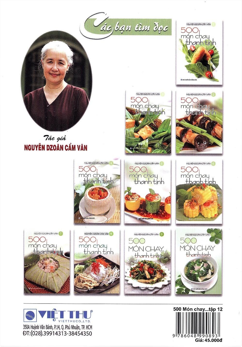 Sách 500 Món Chay Thanh Tịnh - Tập 12