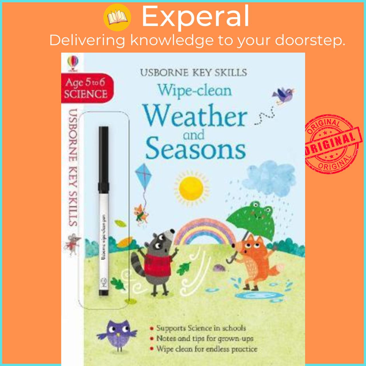 Sách - Wipe-Clean Weather and Seasons 5-6 by Holly Bathie