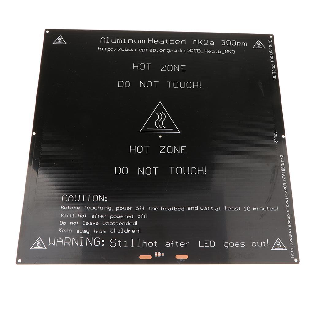 Aluminium Heated Bed 12V 24V Plat 300x300 +Build Surface for MK3A 3D Printer