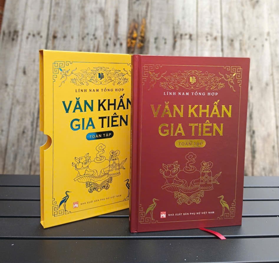 Sách Văn khấn gia tiên toàn tập - (Bìa cứng, có hộp)
