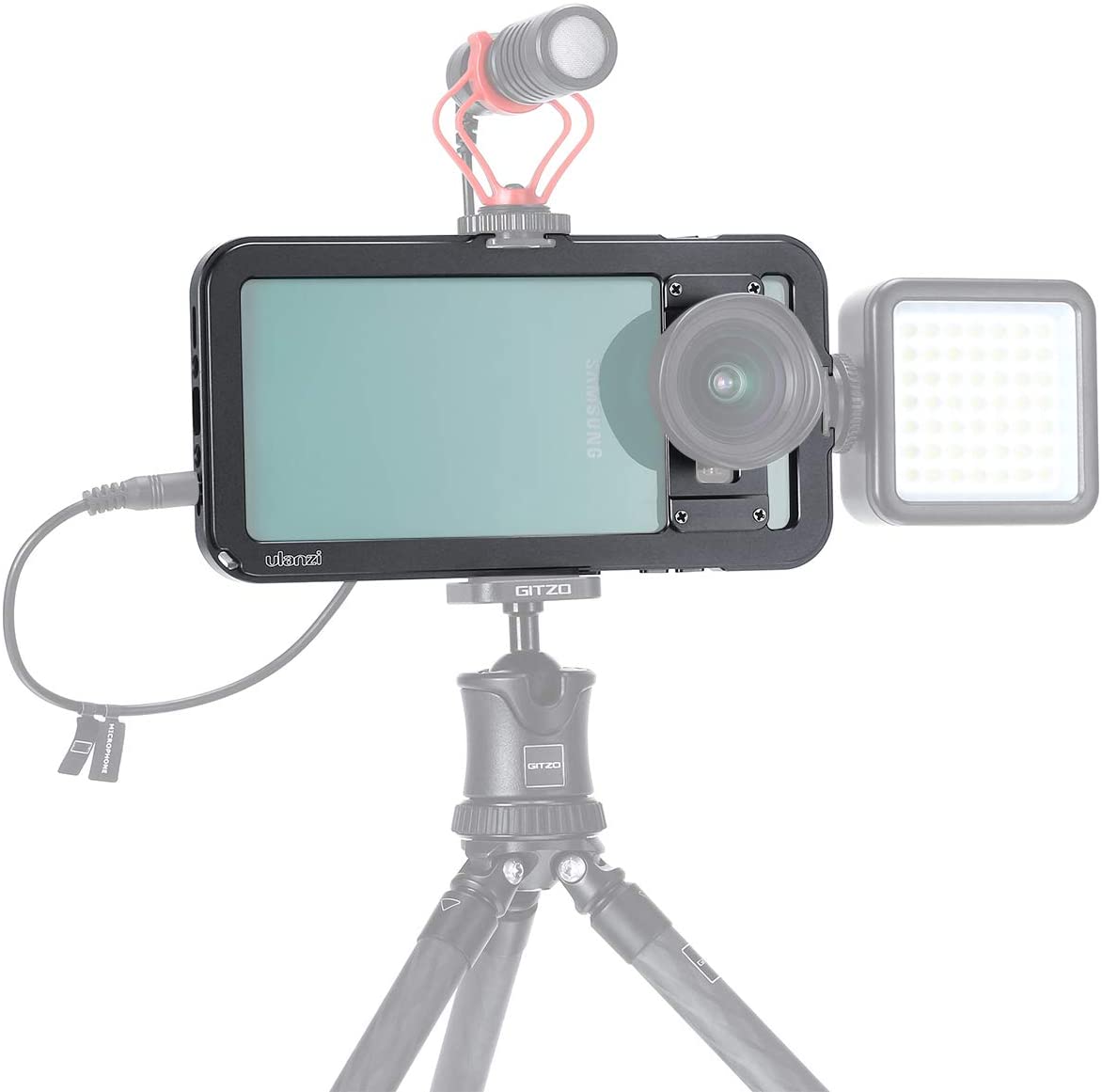 ULANZI VIDEO CAGE S - HÀNG CHÍNH HÃNG - Khung gắn lens dành cho điện thoại Samsung S10 Plus