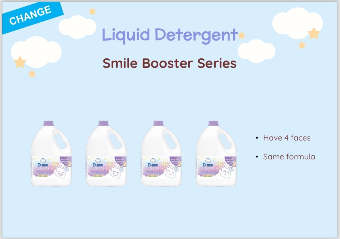 Dung Dịch Giặt Quần Áo Cho Bé Dnee Smile Booster 3L