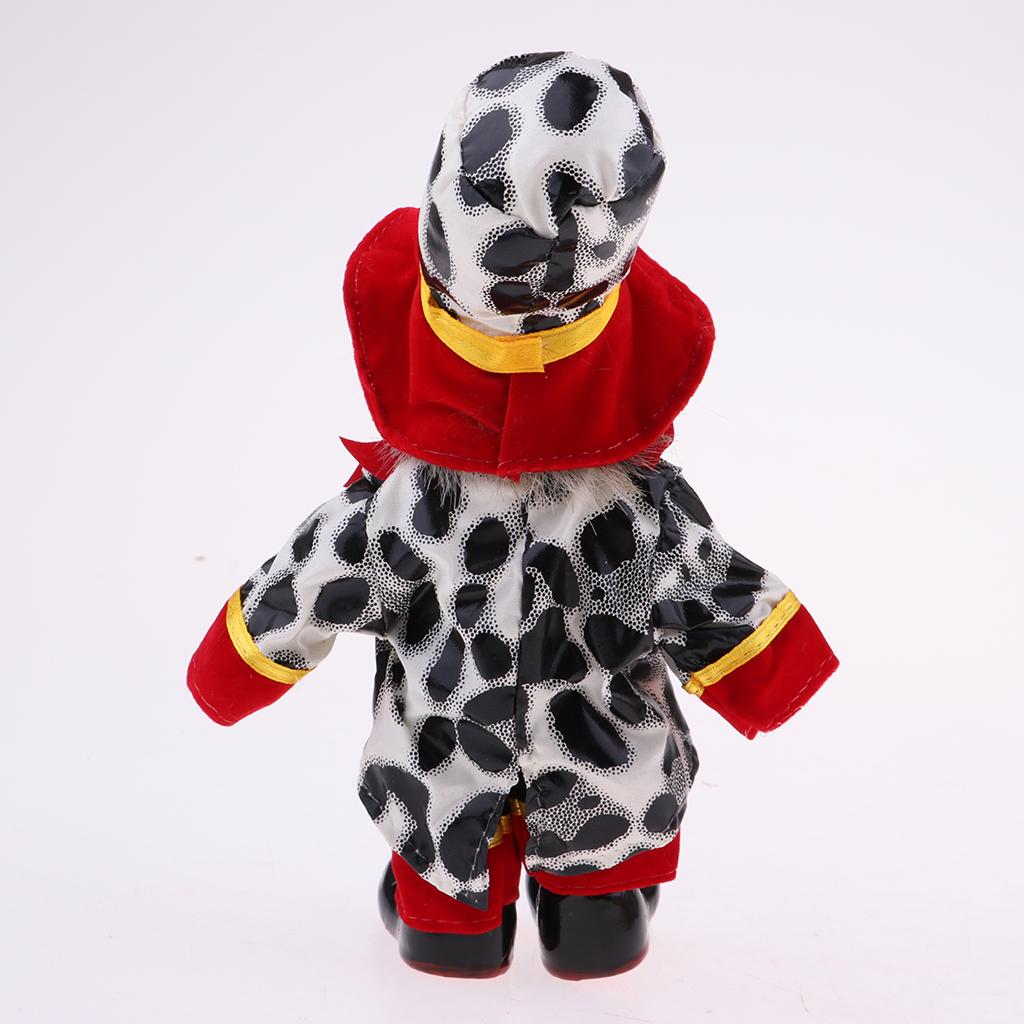 7inch Vintage Porcelain Clown Doll - can Sitting & Standing, Hand Painted Harlequin Doll Home Office Display Decoration,Valentin Gift