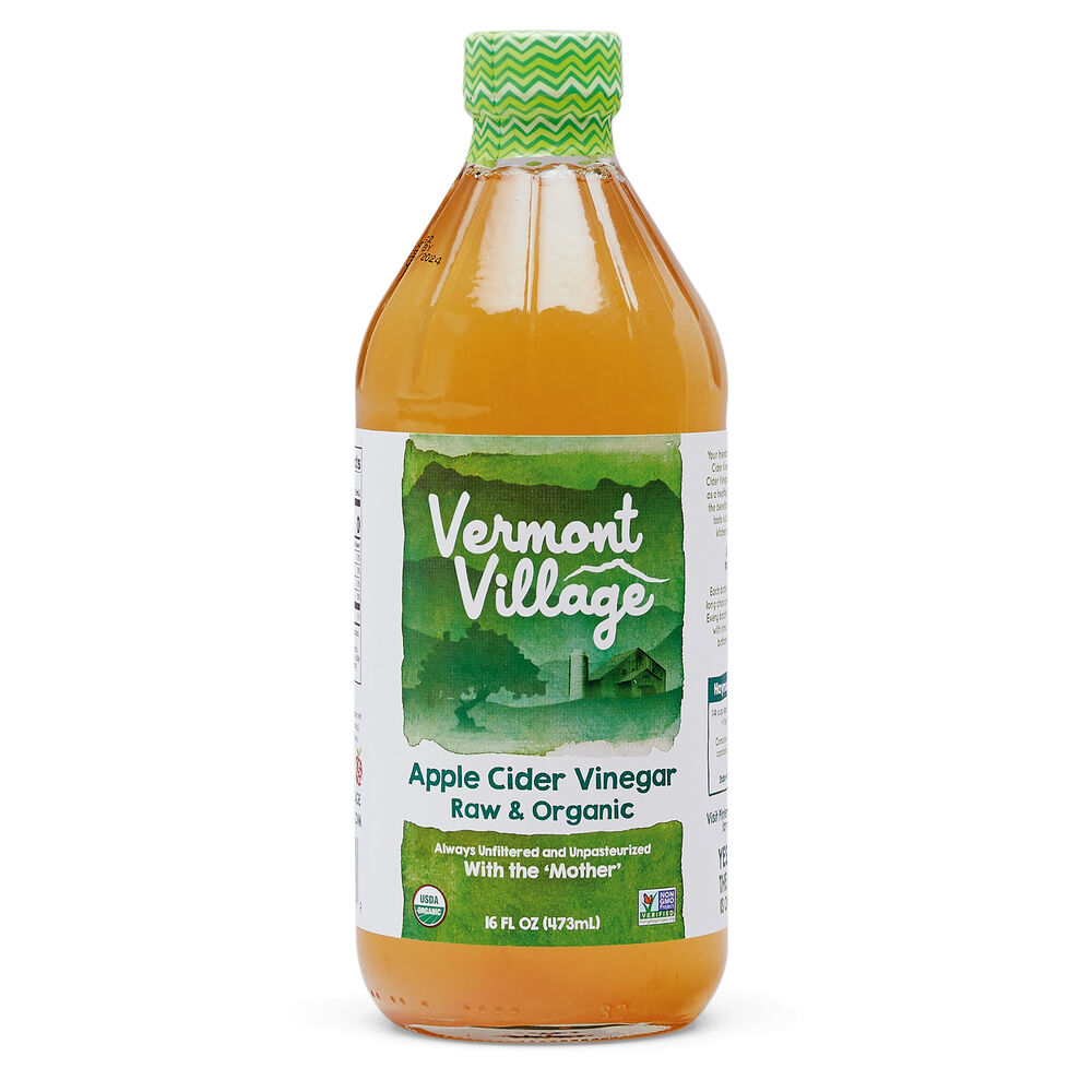 GIẤM TÁO HỮU CƠ - NGUYÊN CHẤT - LÊN MEN TỰ NHIÊN 473 ML Vermont Village Organic Apple Cider Vinegar, ĂN KIÊNG, EAT CLEAN, KETO,DETOX