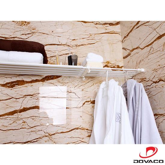 Kệ chia ngăn tủ không cần khoan bắt vít dài 74-135cm rộng 24cm