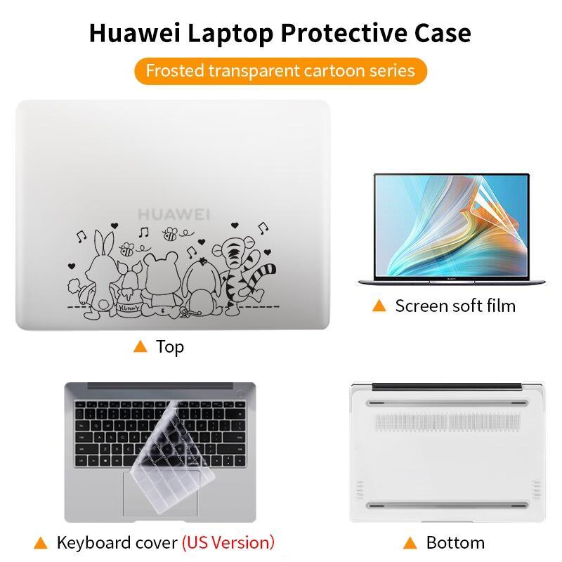 Ốp Bảo Vệ Bàn Phím 4 Trong 1 Cho Huawei Matebook D14 D15 2022 Magicbook Honor 14 13 13S 14S 16S 16.1 2021