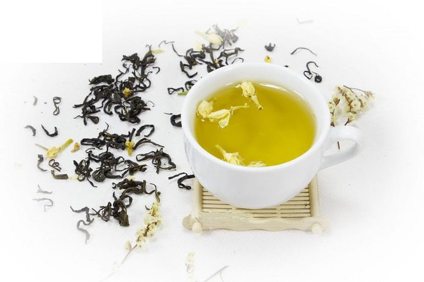 Trà Ướp Hoa Nhài Tân Cương Xanh - Trà Tân Cương ướp hoa nhài tự nhiên